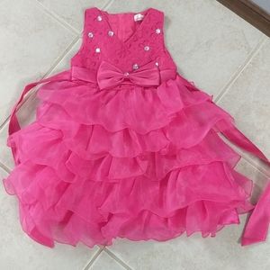 Hot pink special occasion dress size 3t-5t